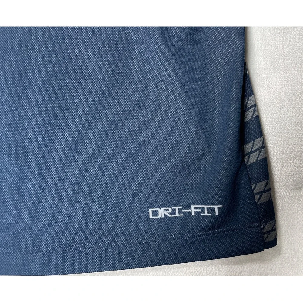 Jordan Dri-FIT Campbell Hall Mens 3XL Blue Polo Shirt Basketball Athletic School